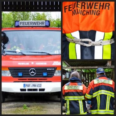 Was macht eigentlich die freiwillige Feuerwehr? Die FFW aus Manching und Westenhausen, inklusive zweier Studierenden, stellten das breite Aufgabenspektrum vor. Danach ging es ans Experimentieren.