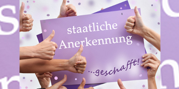 Staatliche Anerkennung der Fachakademie Pünktlich zu Beginn des neuen Schuljahres kam das Schreiben des Kultusministeriums: Unserer bfz-Fachakademie wurde die staatliche Anerkennung verliehen.
